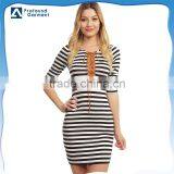 Black Stripes Bodycon Evening Dress Wholesale 2015 thumbnail-1