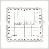 Navigational Grid Protractor - Square Nautical Protractor / Flexible Plastic Protractor Plotter ( 1 mm ) # KPP-5 thumbnail-1