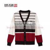 V-Neck Slim Fit Stripe Cardigan Children Winter Sweaters thumbnail-1