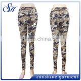 Custom Women Fitness Sports Leggings With Camo 2017 Spot Drill Design thumbnail-2