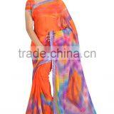 Spray Printed Designer Styles Saree With Lace Border thumbnail-2