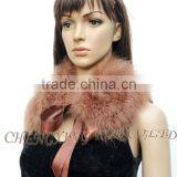CX-A-46B Wholesale Cheap Woman Feather Turkey Fur Detachable Fur Collars thumbnail-1