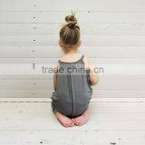 Latest Childrens Boutique Clothing Baby Clothes 2017 Hot Sale Grey Color Kid Clothing Cotton Bodysuit Clothing Adult Baby Romper thumbnail-4