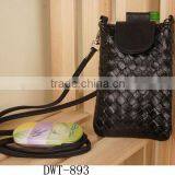 New Braided Popular pu Cell Phone Pouch for Mobile Money Credit Card thumbnail-1