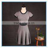 Modern Knit Halter Dress Hollow Out Back Sexy Mature New Ladies Dress thumbnail-2