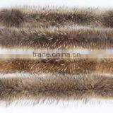 BBG-H-9 Natural Color Real Raccoon Fur Trim for Hood thumbnail-6