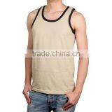 Latest Design Fashion Gym Wholesale 100 Cotton Blank Mens Tank Top thumbnail-3