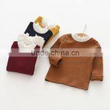 S60641B 2017 Girls Lace Collar Long Sleeve Autumn Fashion T-shirt Cotton Casual T-shirt thumbnail-5