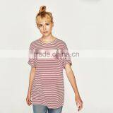 Wholesale T-shirts Cotton Women Short Sleeve T-Shirts Mid-long Style thumbnail-1