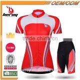 BEROY Top Quality Race Cycling Skin Suit,female Short Sleeve Mountain Bike Garment With Cycling Pad thumbnail-1
