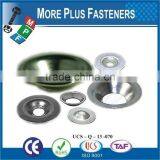 Made in Taiwan Black Steel Brass Plated Stainless Steel Finishing Washer thumbnail-1