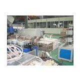 Twin Screw Wood Plastic Extrusion Line , Wood Plastic Profile Production Line