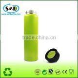 750ml Double Wall Vacuum Insulated Stainless Steel Leak Proof Sports Water Bottle Green thumbnail-4