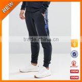 High Quality Owm Design 100% Cotton Navy Tracksuit / Breathable Plain Men Popular Tracksuit Sportswear H-1903 thumbnail-3