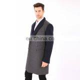 Fashion Design European Style Men Long Coats Men Rich Wool Winter Coat Slim Fit
