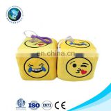 Manufacturer Selling Emotion Plush Toy Cute Stuffed Yellow Pillow Keychain Promotion Gift Cheap Toy