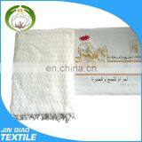 100% polyester or cotton ihram hajj towels muslim dress