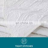 Luxury Sale White Tight Stitches 100% Polyester Woven Quilt Bedspread Set thumbnail-3