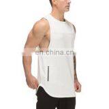 White And Other Oem Colors Sports Custom Blank Cotton Spandex Tank Tops thumbnail-1