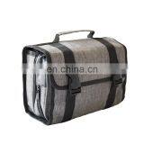 Fashion Men Folding Roll Toiletry Bag Hanging Storage Organizer Washing Travel Bag With Hook thumbnail-3