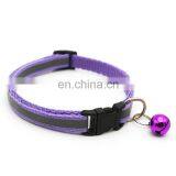 Wholesale Manufacturer Adjustable Soft High Quality Nylon Luxury Custom Pet Dog Collar For Dog With Bell Dog Collar thumbnail-4