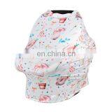 Nursing Cover Breastfeeding Cover Stretchy Car Seat Cover for Babies thumbnail-2
