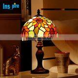 Factory Price Vintage Fancy Interior Small Tiffany Style Stained Glass Table Lamp thumbnail-5