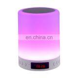 Wholesale Smart Bluetooth Speaker Night Light With Alarm Clock Display Alarm Clock 7 Color Night Light thumbnail-2
