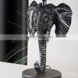 New Arrival Korean Hotel Decoration Modern Table Lamp Elephant Shape Silver Bedside Resin Lamp thumbnail-3