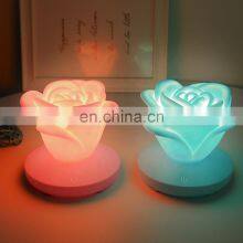 Battery Powered Rose Shaped Led Light Desk Lamp for Promotion Gifts thumbnail-2