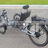 250w Foldable Suspension Electric Recumbent Trike thumbnail-4