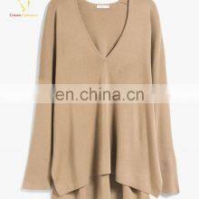 Warehouse V Neck Merino Wool Clothing Erdos Cashmere Sweater thumbnail-3