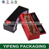 Custom Logo Single Leatherette Display Cardboard Paper Gift Wine Box thumbnail-4