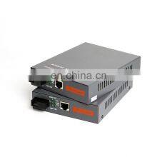 1 Pair Gigabit Fiber Optic Media Converter 1000Mbps Single Mode Single Fiber SC Port 20KM HTB-4100 Fiber Media Converter thumbnail-4