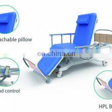 Hospital Patient Adjust Backrest Blood Donor Treatment Electric Hemodialysis Dialysis Chair Bed thumbnail-5
