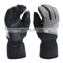 Palm thickened long touch screen winter warm work gloves waterproof