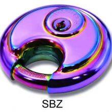 Colorful Keyed Disc and Discus Padlock With Strong Chrome Plated Shackle thumbnail-2