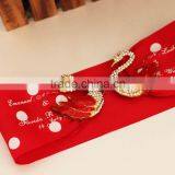 Arabic Pretty Product Two Swans Red Silk Wedding Box Invitation thumbnail-4