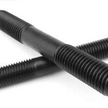 Industrial Carbon Steel Double Ended Bolts M4 - M48 With Nuts Black Color thumbnail-2