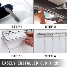 Fuxing Super Polar Pvc Plastic Transparent Strip Curtain Sheet Pvc Industrial Curtain thumbnail-4