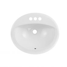 UPC oval ceramic bathroom drop-in sink