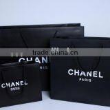 Products New Logo Decoration Elegant Black Handle Paper Bag for Luxury Shop Promotion thumbnail-4