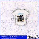 High Quality T-Shirt Shape Clear Acrylic Fridge Magnet thumbnail-1