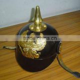 Brass German Pickelhaube Helmet , Nautical Helmet