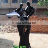 Bronze Abstract Dancing Lover Sculpture
