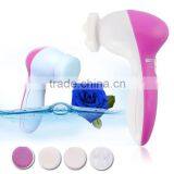Skin Care Beauty Facial Brush Massager Scrubber 5 in 1 Electric Face Clean Brush thumbnail-2