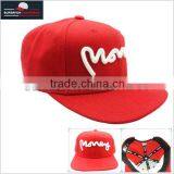 6-panel 3D embroidery funny snapback cap