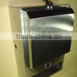 Stainless steel touchless hand towel dispenser