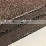 Black Luxury Watch Box PU Leather Single Watch Box thumbnail-5