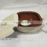 Stocked Small Ceramic Porcelain Soup Tureen With Lid thumbnail-2
